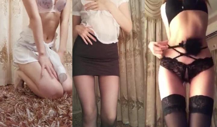 【全民女神】极品S翘臀姚安琪BABY首次大尺度露点多服装多场景淫荡挑逗 