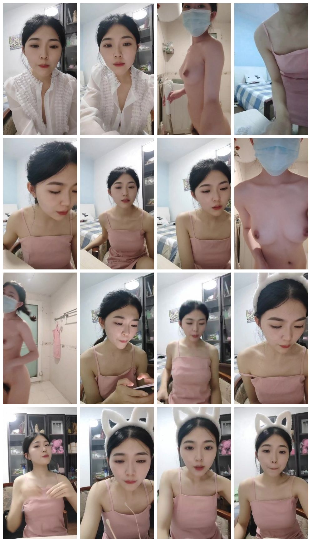 【七七爱吃饭】，第一天下海播，颜值女神，湖南妹子，浴室挑逗，玲珑有致好身材 预览图