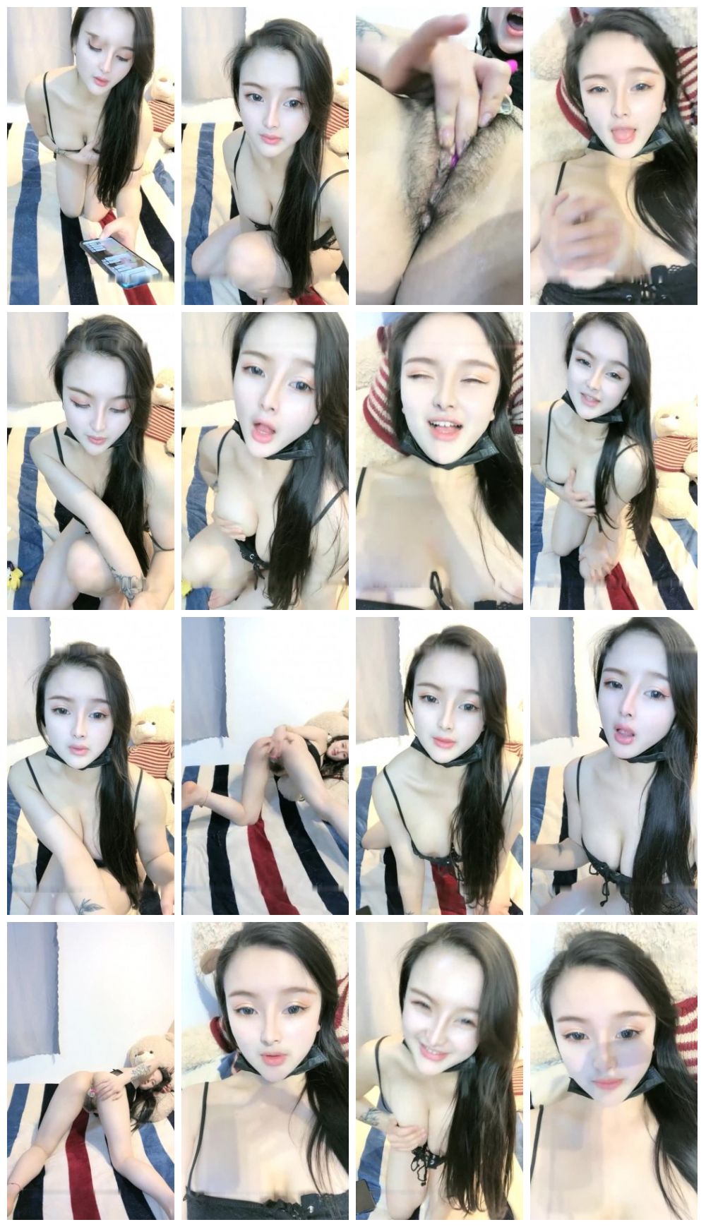 高颜值骚气妹子【童颜巨乳】露奶自摸跳蛋自慰，近距离特写肥逼拉扯震动 预览图