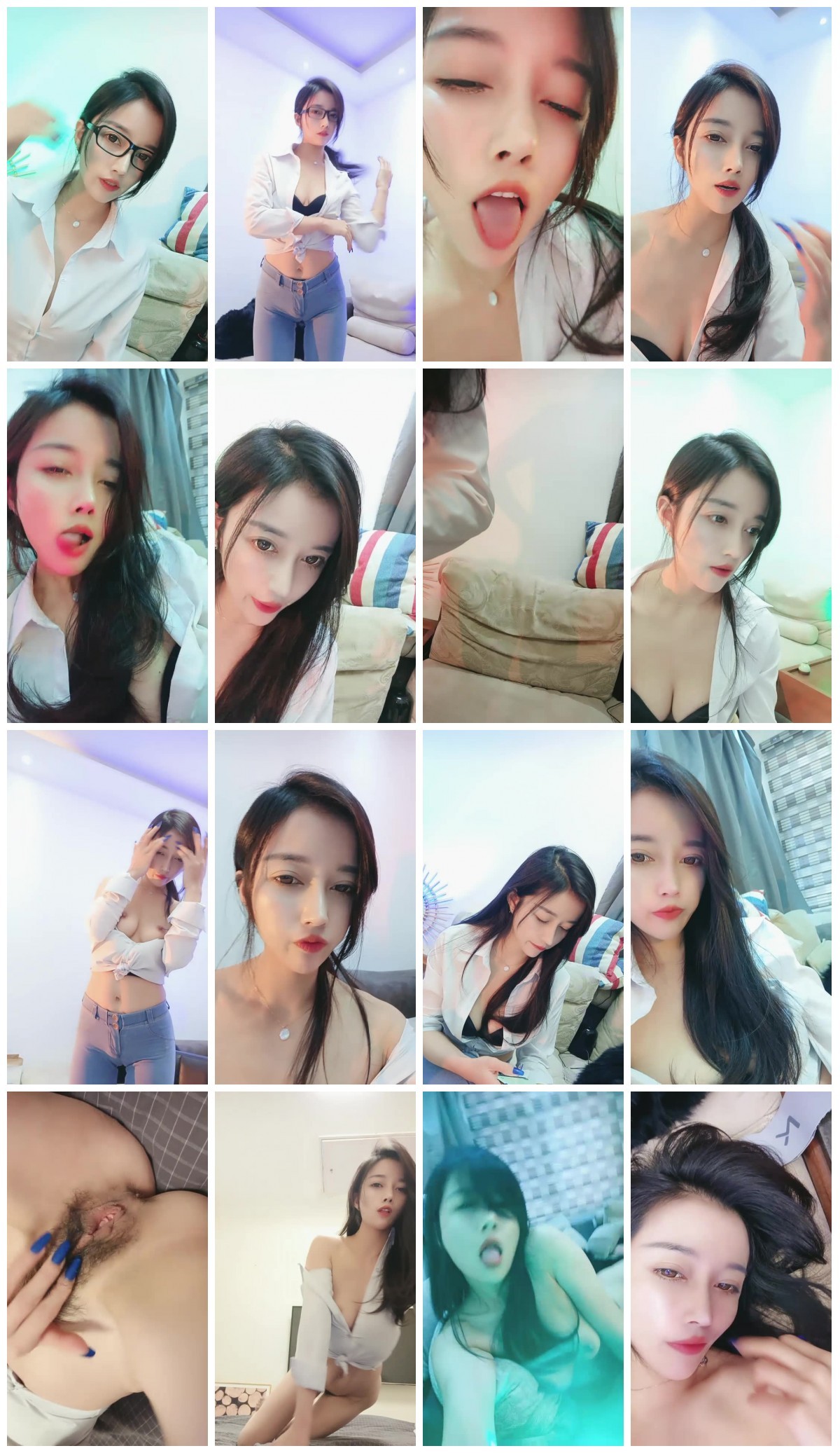 上海商务模特儿下海-一库一库：顶哌哌的小狐狸精，各种骚资摆弄，如沐春风，特写搔穴诱惑，美甲的颜色爱了！ 预览图