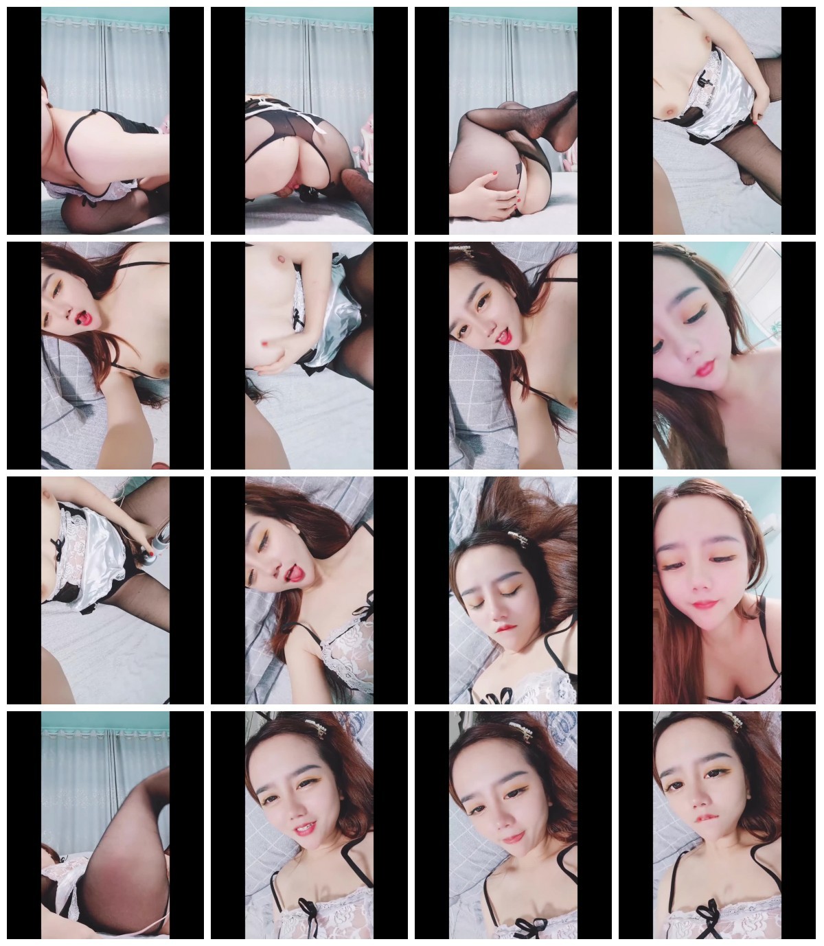 长发巨乳大奶，超级可爱女仆装，黑丝大屁股粉穴自慰 极限美鲍鱼 预览图