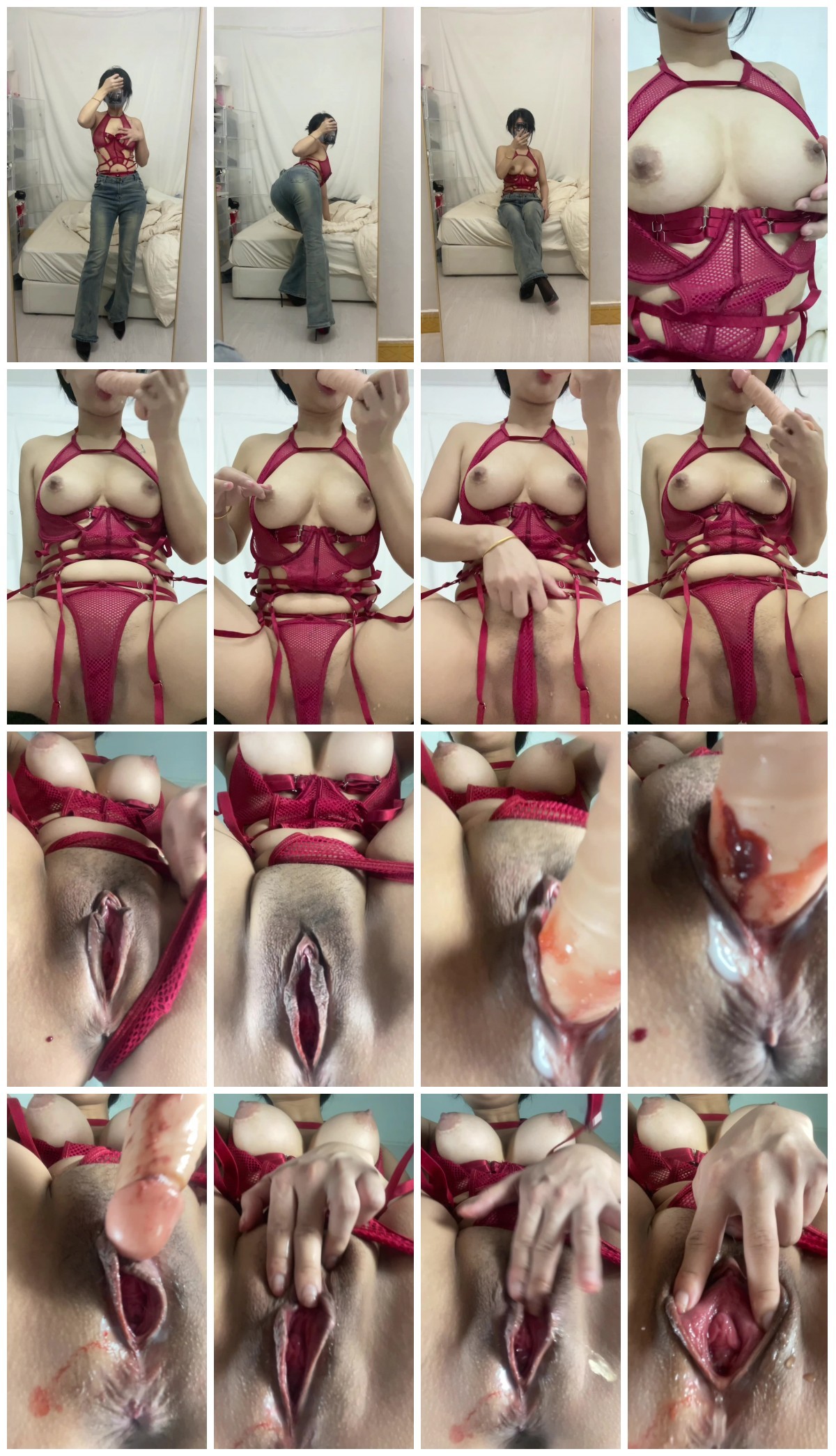 【你的kk KKLOVE】国产自慰黑丝潮吹白浆特写炮机喷水骑乘假阳具肥臀 预览图