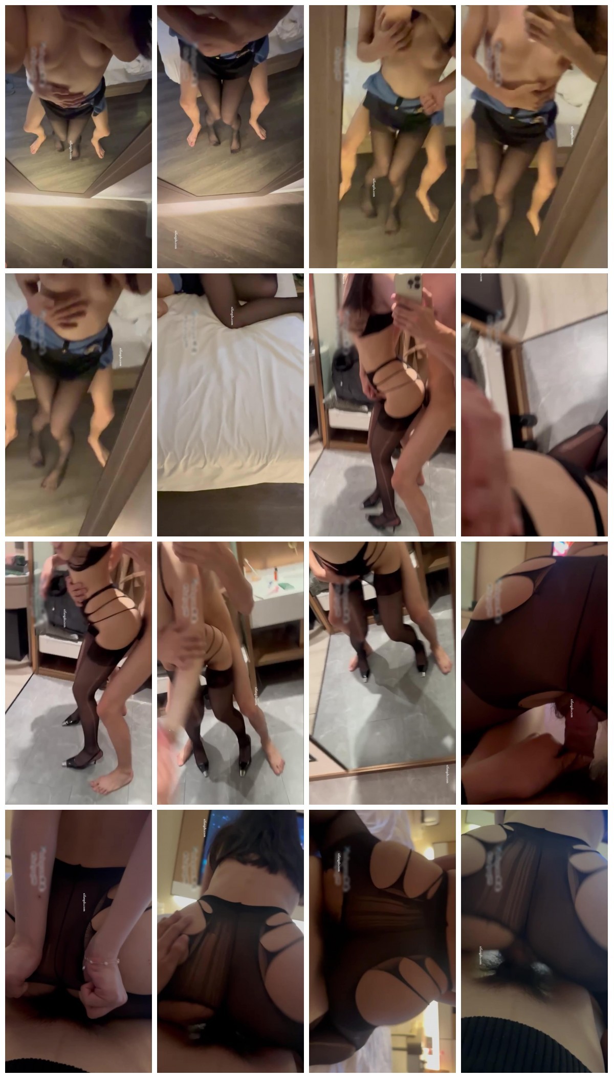 颜值美女酒店对镜啪啪 口交口爆 开档黑丝后入 预览图