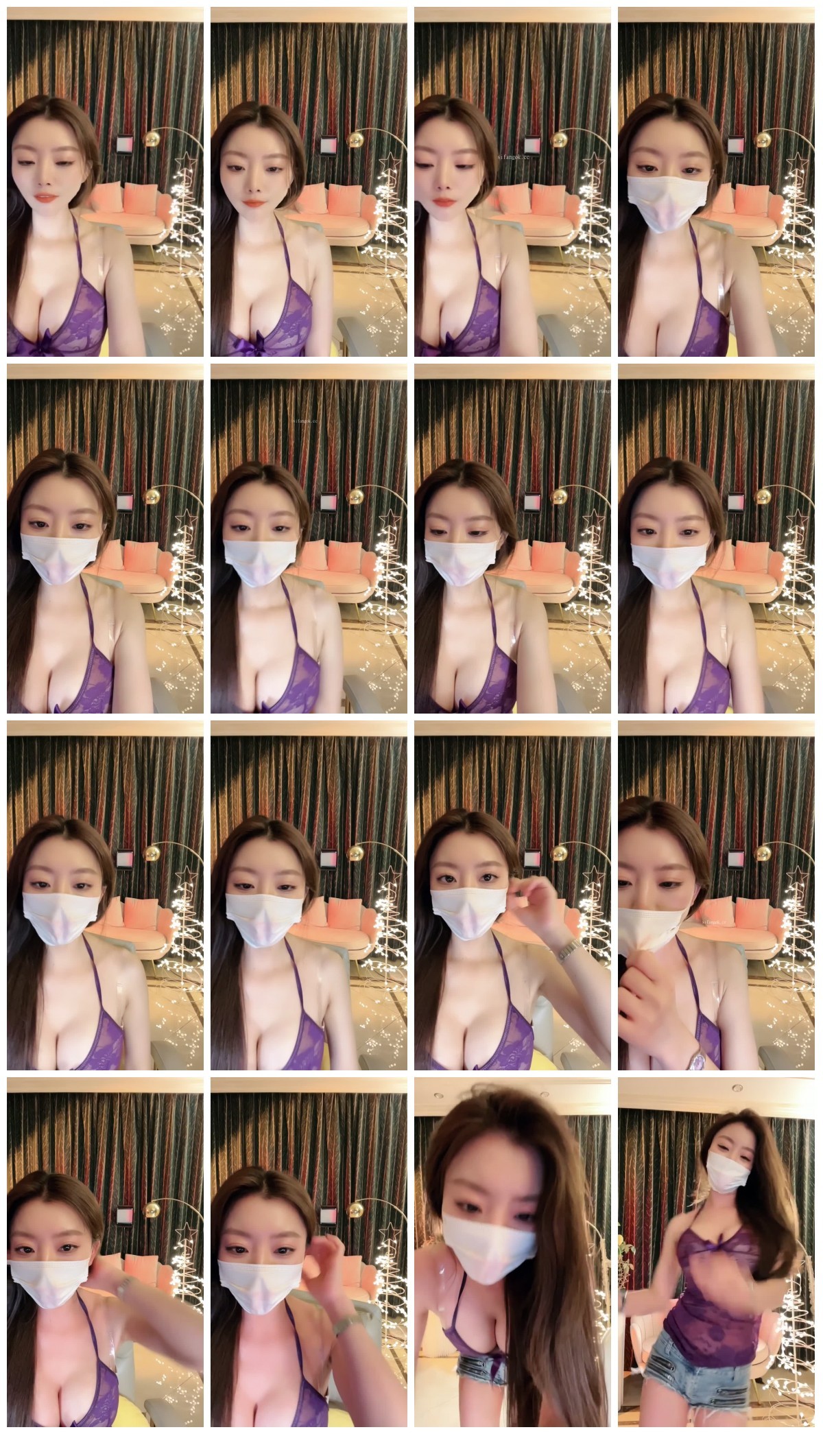 女神再度大秀【夏树】坚实美乳 连体黑丝绳艺捆绑 自慰喷水 预览图