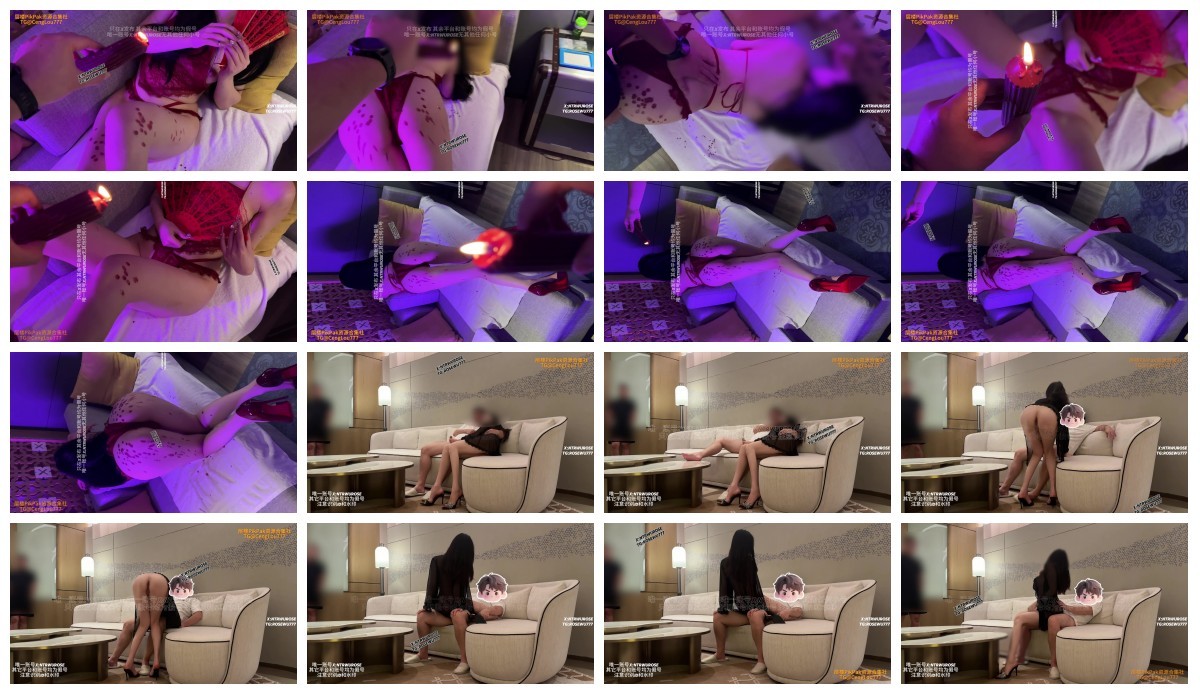 推特高质量NTR绿帽夫妻明星颜值极品人妻「ROSEWU」《第一次滴蜡+当着老公面挨操》有一种美丽纯洁的花朵被玷污的堕落美感 预览图