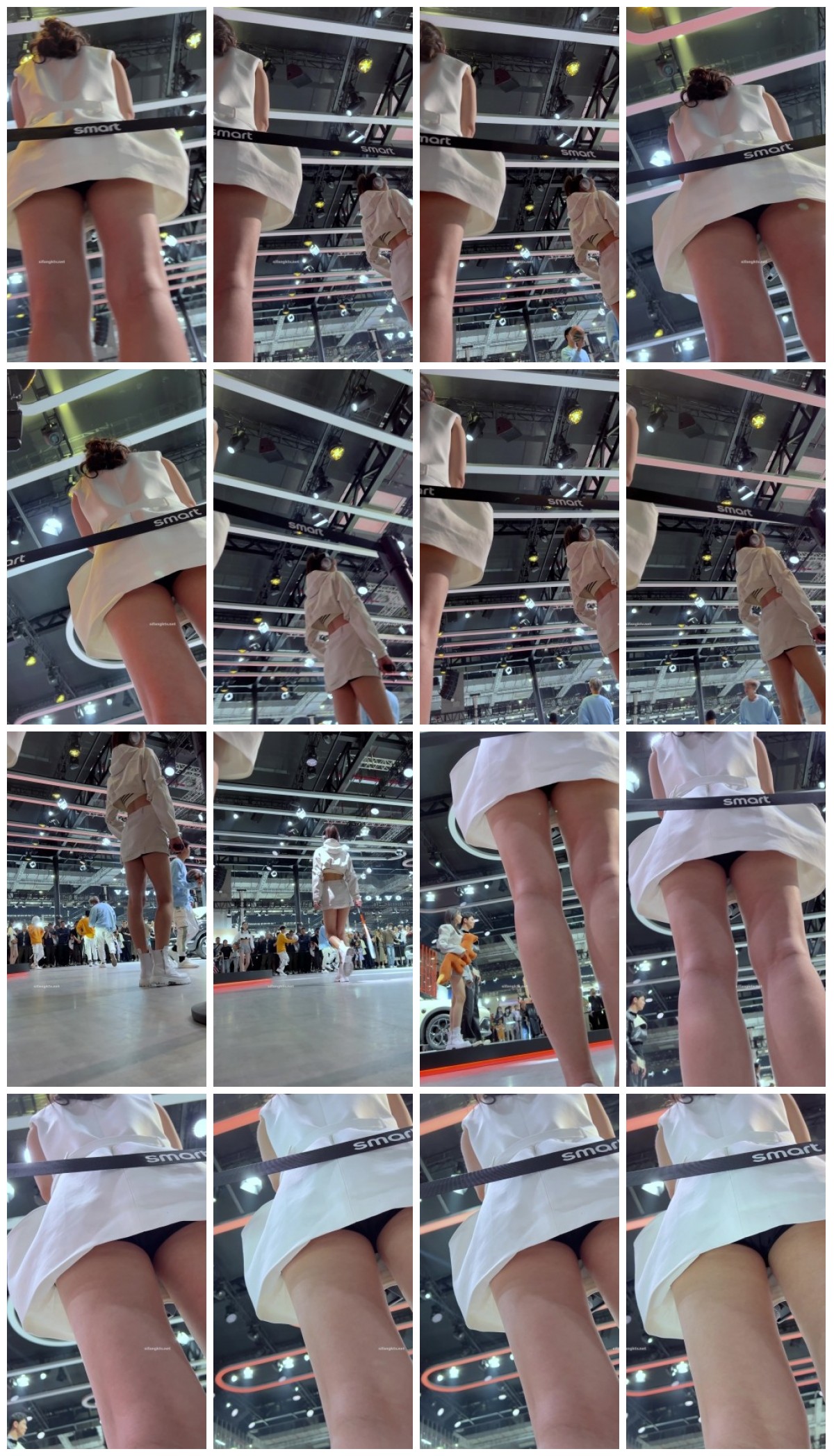 【上海车展 ️抄底】曼妙高挑身材前台车模主持人 匀称性感白皙美腿 现代前台裸感小内内 小鹏前台身材又好颜值又高 预览图